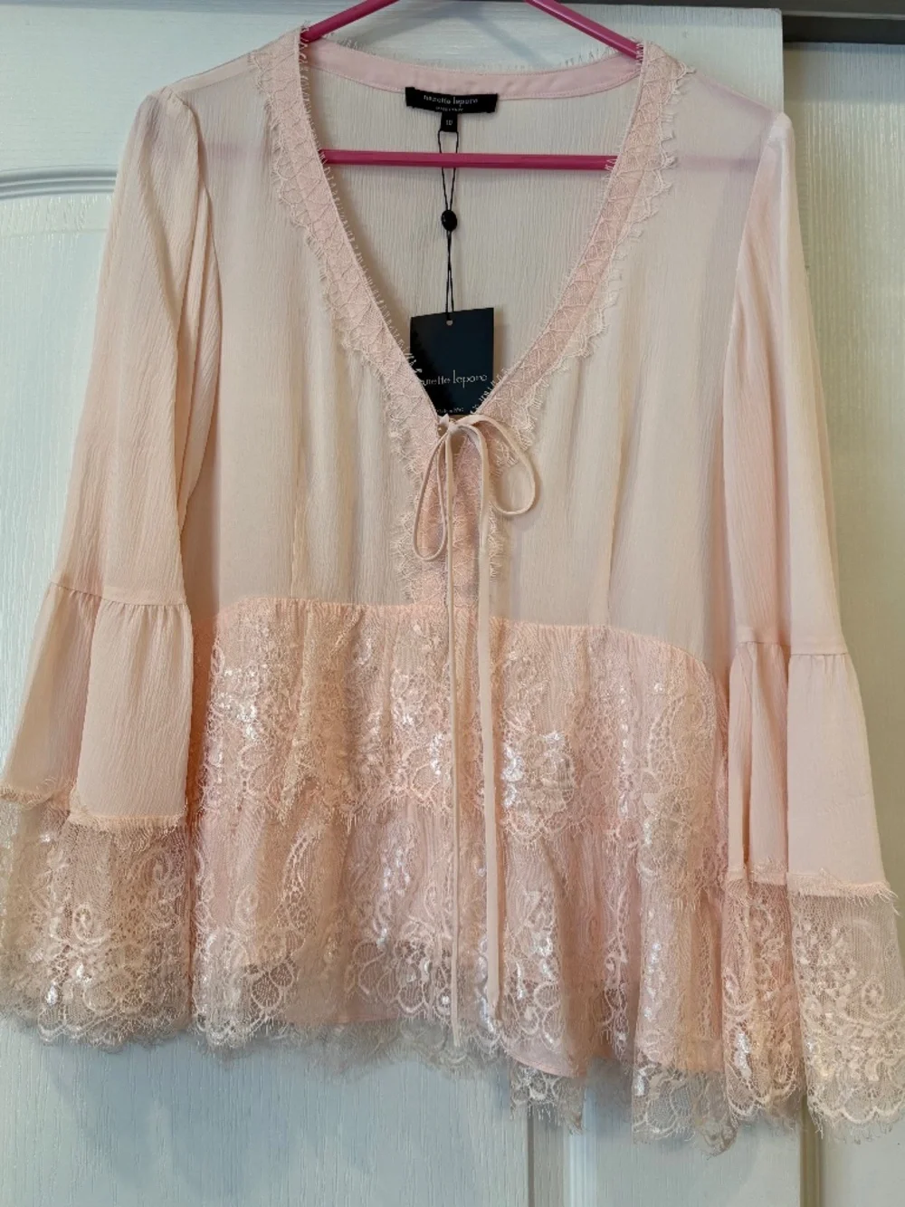 Lovely Lace Nanette Lepore Top - Picture 1 of 4
